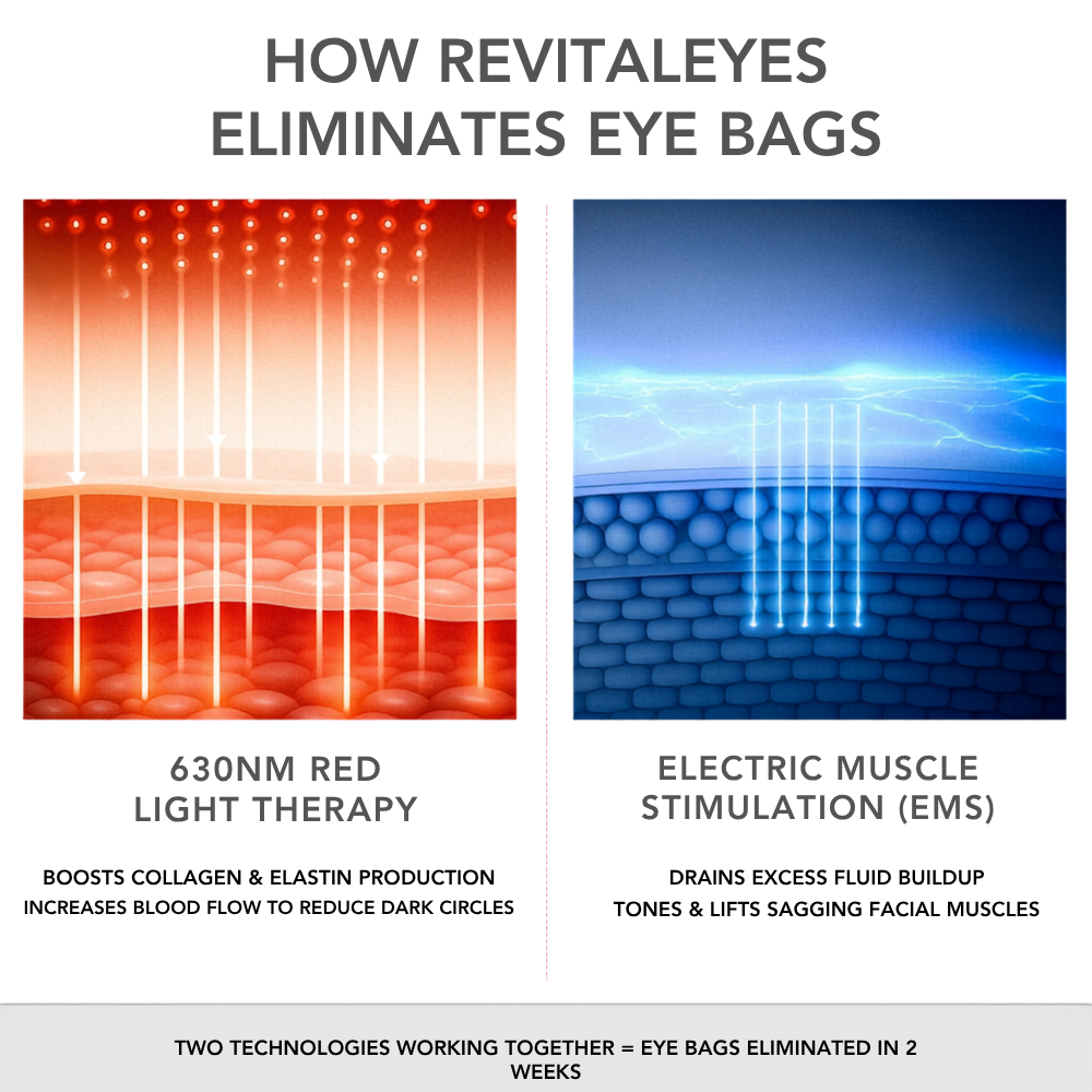 VAURA® 2-in-1 Red Light Therapy + EMS To Erase Eye Bags